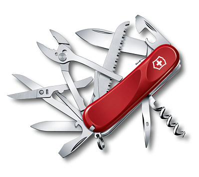 Нож перочинный VICTORINOX Evolution S52, 85 мм, 20 функций, с фиксатором лезвия  (Красный)