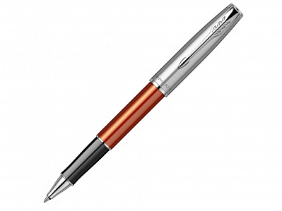 Ручка-роллер Parker Sonnet Essentials Orange SB Steel CT (Оранжевый, серебристый)