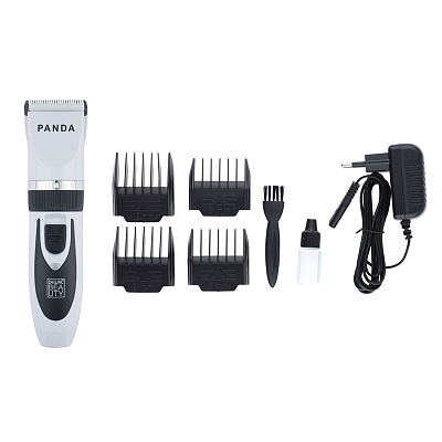 Машинка для стрижки волос DEWAL BEAUTY Panda White, белая, 0.8 - 2.0мм