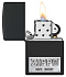 Зажигалка ZIPPO License Plate с покрытием Black Matte, латунь/сталь, черная, 38x13x57 мм - Фото 3