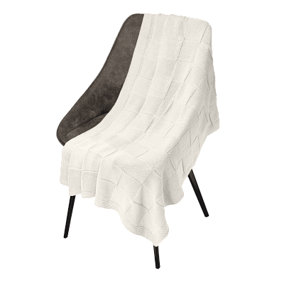 Плед Cella вязаный  (без подарочной коробки) (Бежевый)