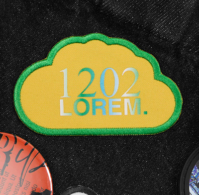 Шеврон из габардина Gabo S, желтый