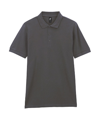 Футболка поло PREMIUM COTTON ADULT DOUBLE PIQUE, ГРАФИТОВЫЙ 2XL (Графитовый)