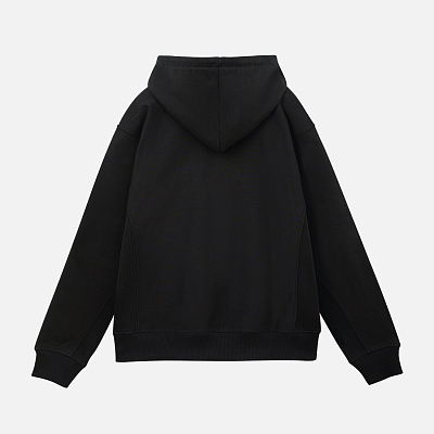 Худи релакс унисекс Адвенче (Adventure), черный, размер XS/S