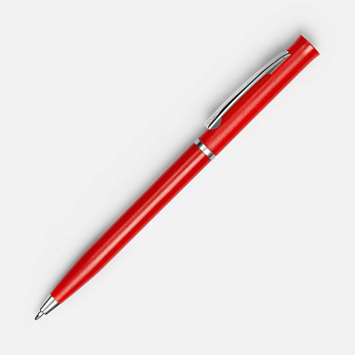Ручка шариковая Euro Chrome, красная (Красный)