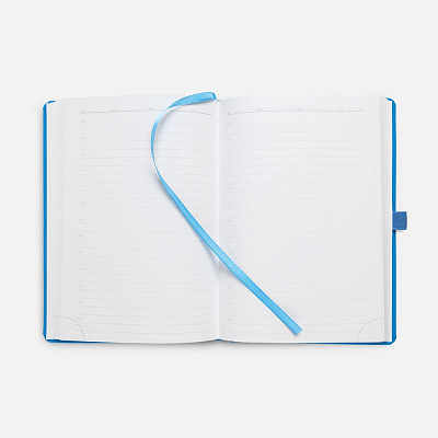 Ежедневник Favor Metal, недатированный, голубой