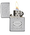 Зажигалка ZIPPO Crown Stamp™ с покрытием High Polish Chrome, латунь/сталь, серебристая, 38x13x57 мм - Фото 3