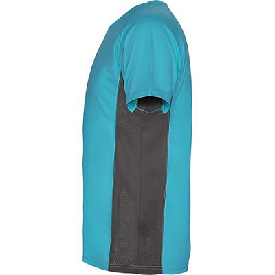 Спортивная футболка SHANGHAI мужская, БИРЮЗОВЫЙ/ТЕМНЫЙ ГРАФИТ 2XL