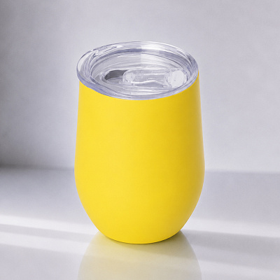 Термокружка Vacuum mug C1, soft touch, 370 мл (Желтый)