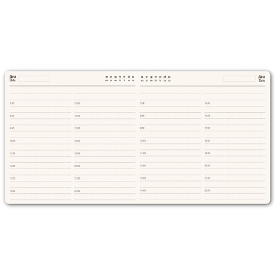 Ежедневник недатированный Scotty, А5-,  бирюзовый, кремовый блок, без обреза