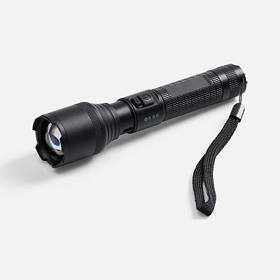 Фонарь аккумуляторный с фокусировкой луча FarSee, черный (Чёрный)