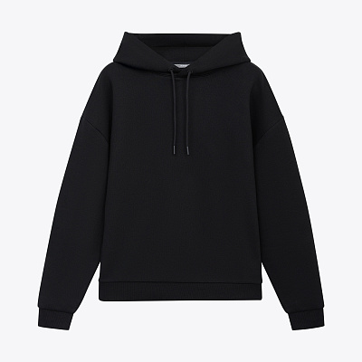 Худи релакс унисекс Баланс, с начесом, черный, размер XL/2XL (Чёрный)