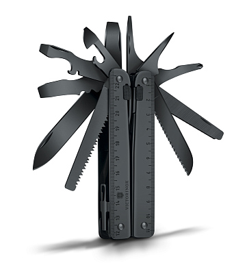 Мультитул VICTORINOX SwissTool BS, 115 мм, 286 г, 29 функций, чёрный, в нейлоновом чехле