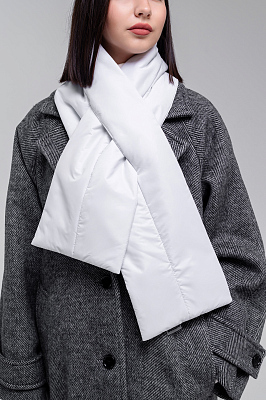 Шарф Bubble, стёганый (белый)