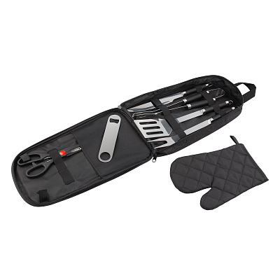 Набор для барбекю "Grill" в сумке, черный
