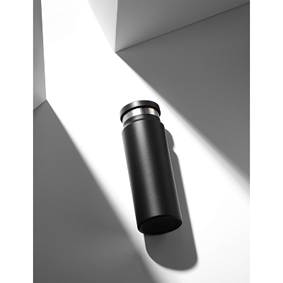 Термобутылка вакуумная герметичная Аллегра (Allegra), черная