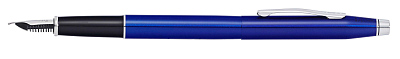 Перьевая ручка Cross Classic Century Translucent Blue Lacquer, цвет ярко-синий, перо - сталь, тонкое