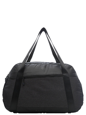 Сумка спортивная BUGATTI Universum 15'', графитовая, полиэстер меланж/тарпаулин, 54х14х33 см, 24 л