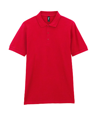 Футболка поло PREMIUM COTTON ADULT DOUBLE PIQUE, КРАСНЫЙ 2XL (Красный)