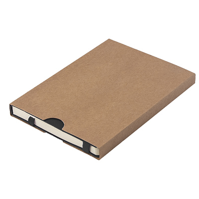 Ежедневник недатированный Boomer, А5,  черный, кремовый блок в линейку, без обреза