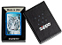 Зажигалка ZIPPO White Tiger с покрытием High Polish Blue, латунь/сталь, синяя, 38x13x57 мм - Фото 6