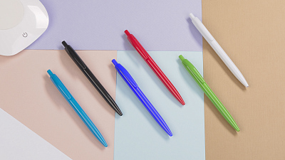 Ручка шариковая "Phil" из антибактериального пластика, синий