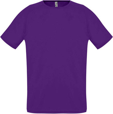 Футболка унисекс Sporty 140, белая (Фиолетовый)