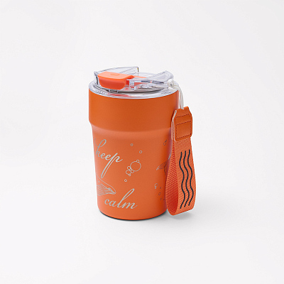 Термокружка вакуумная Монако (Monaco), оранжевая