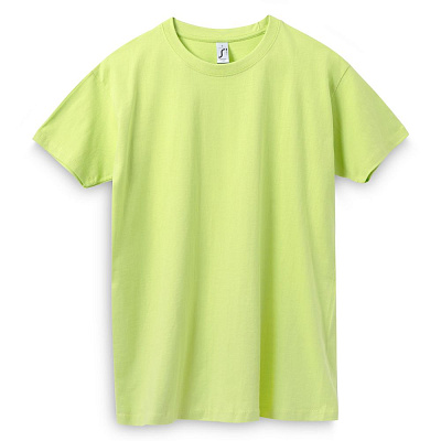 Футболка Imperial 190, серый меланж (Зеленое яблоко)