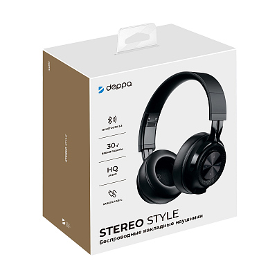 Беспроводные накладные наушники Stereo Style, BT 5.3, 400мАч