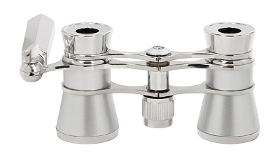 Театральный бинокль-лорнет Broadway 325E, серебристый