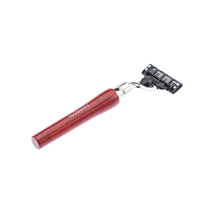 Бритвенный набор Mondial: станок MACH3, помазок, подставка; бриар