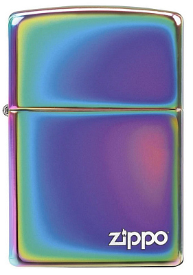 Зажигалка ZIPPO Classic лого с покрытием Spectrum™, латунь/сталь,разноцветная,глянцевая, 38x13x57 мм