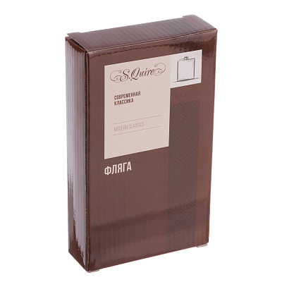 Фляга S.Quire 0,27 л, сталь, золотистая