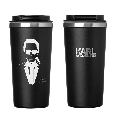 Термокружка вакуумная Палермо (Palermo), черная