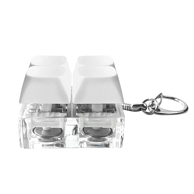 Брелок Press Anti Stress с LED подсветкой (фонарик)  (Белый)