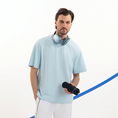 Футболка унисекс RUST NEO, 100% хлопок, 240 гр. , размер XL/2XL (Голубой)