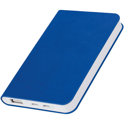 Универсальный аккумулятор "Softi" (5000mAh),синий, 7,5х12,1х1,1см, искусственная кожа,пл (Синий)