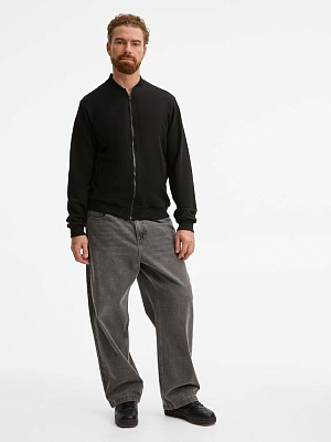 Бомбер унисекс Townie, черный