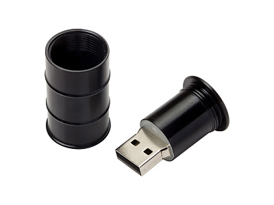 USB 2.0- флешка на 32 Гб Бочка (Чёрный)