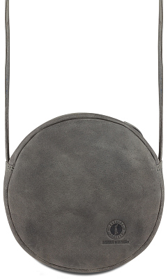 Сумка женская KLONDIKE YUKON «Chloe», натуральная кожа в сером цвете, 20 х 20 х 5 см