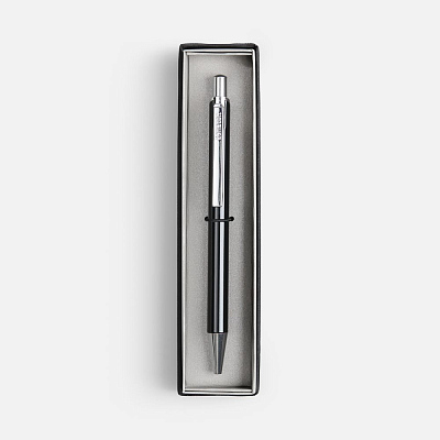 Ручка шариковая Arvent Glossy в футляре, черная