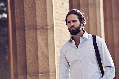 Рубашка мужская в клетку Tribeca, черная