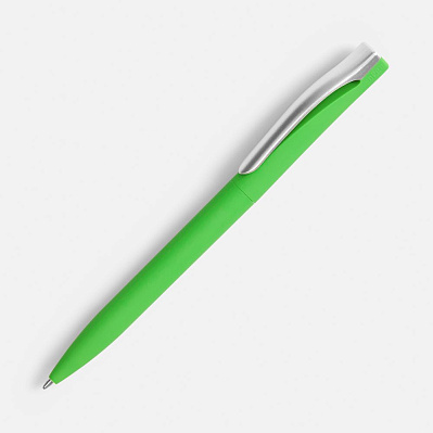 Ручка шариковая Pin Soft Touch, зеленая (Зеленый)