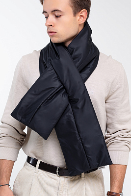 Шарф Bubble, стёганый (черный)