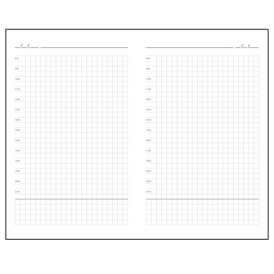 Ежедневник недатированный SIMPLY FLEX, А5,  черный, кремовый блок, в клетку