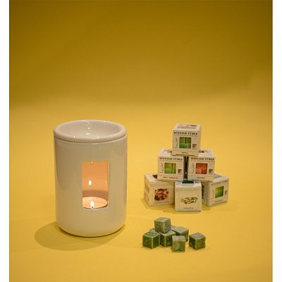 Аромалампа SCENT, белый, 12,5х8,5см, керамика=