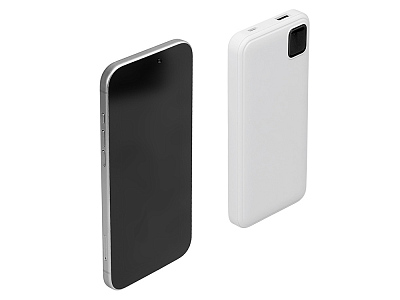 Внешний аккумулятор со встроенными кабелями Фрэйм, 10000мач