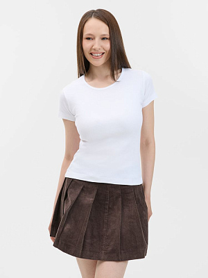 Футболка женская с круглым вырезом Lady 220 белая
