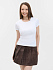 Футболка женская с круглым вырезом Lady 220 белая - Фото 4
